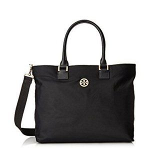 Tory Burch Dena Nylon Crossbody Tote Black
